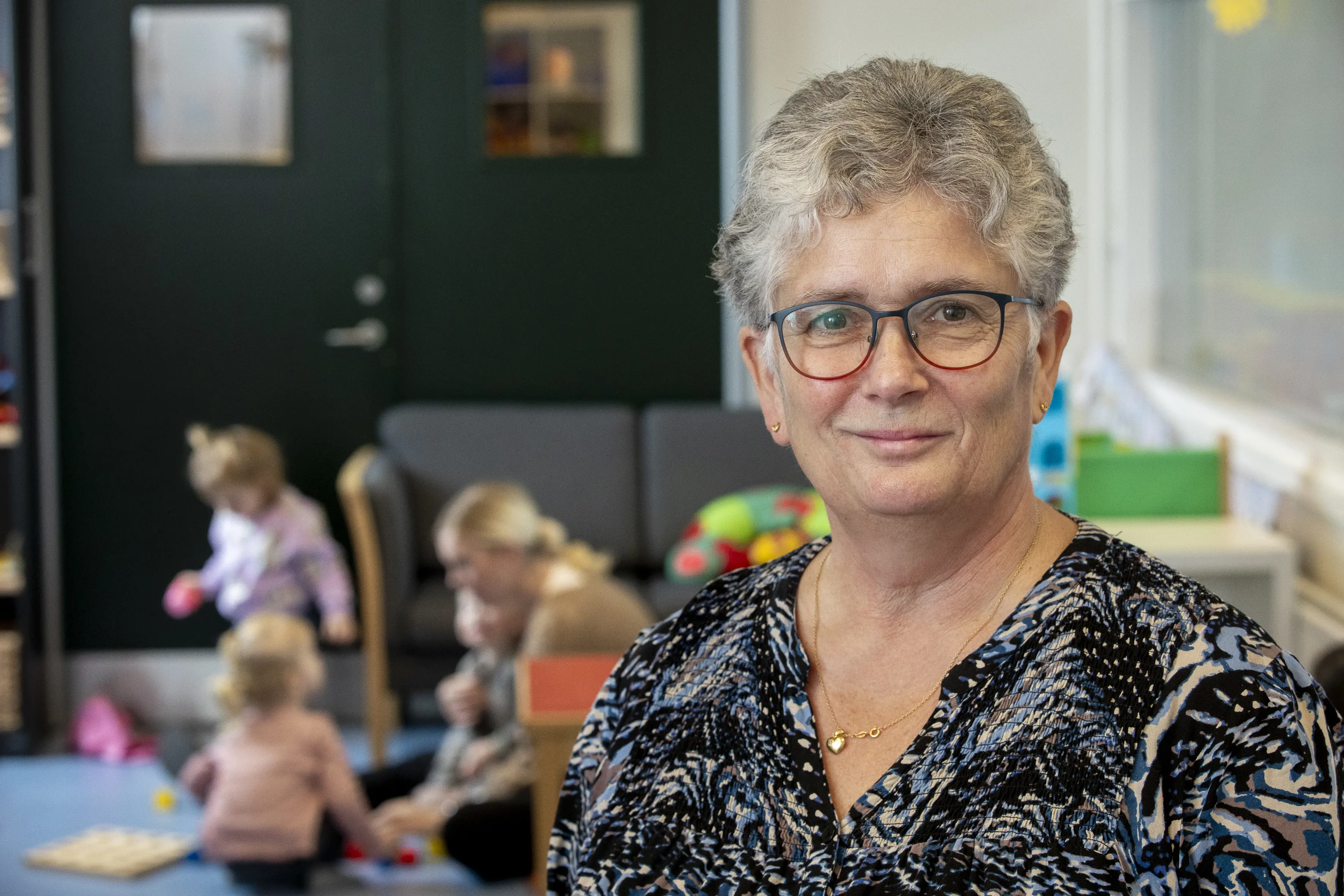 Hanne Olsen arbejder som dagplejer i Faxe Kommune.