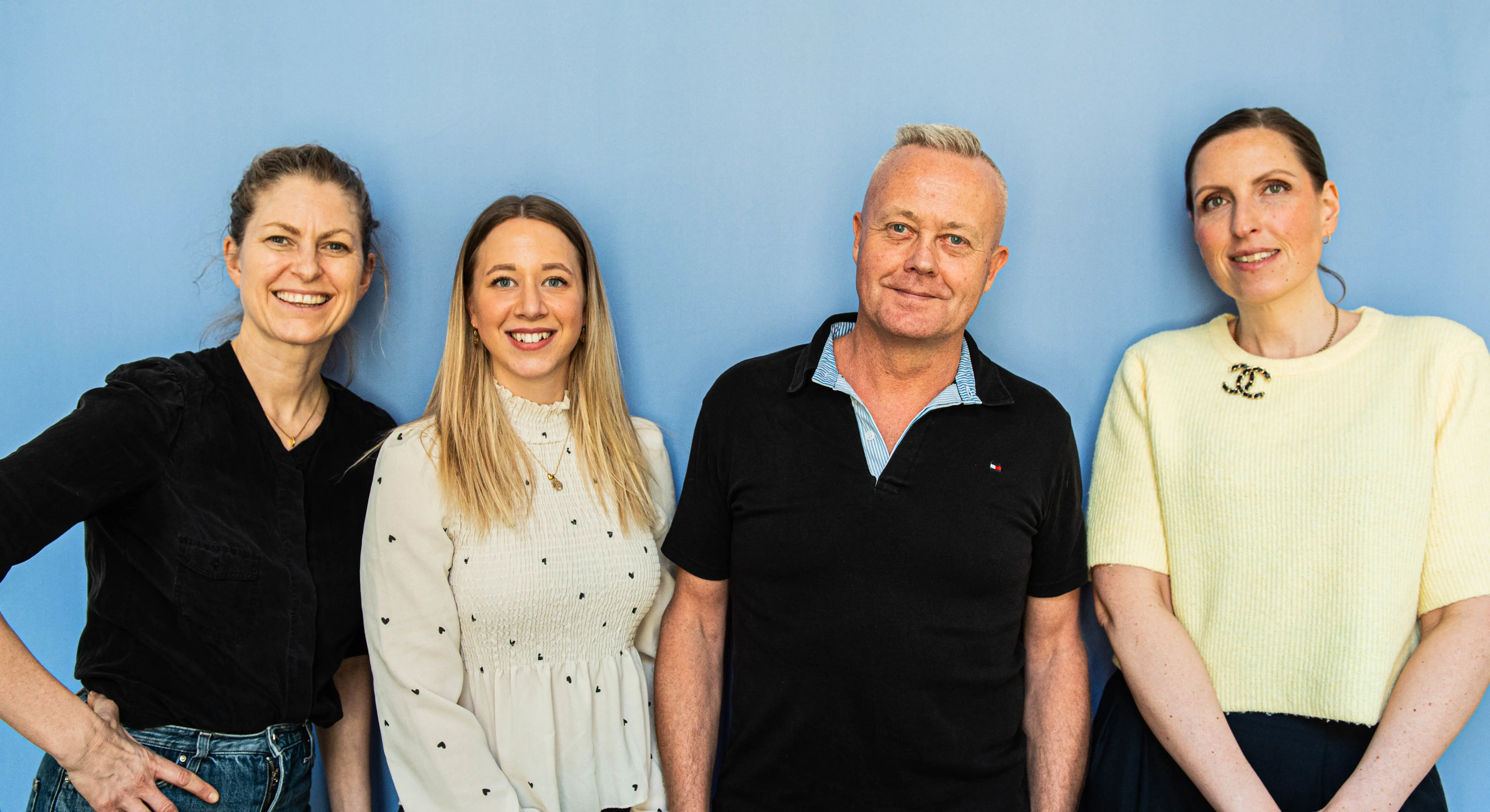 Malin Schmidt, Clara Foverskov, René Pedersen og Annika Bæk Vind